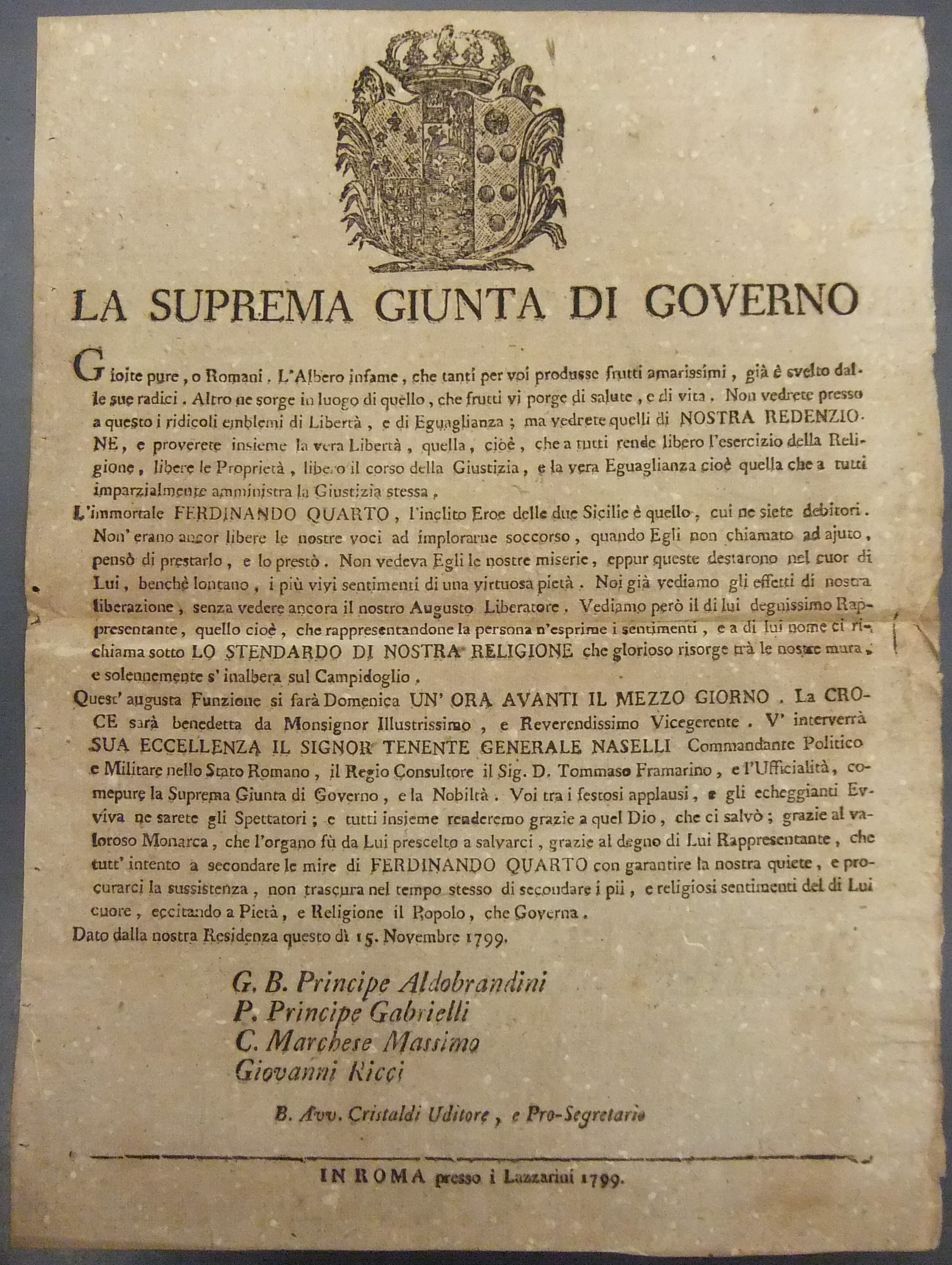 La suprema giunta di governo