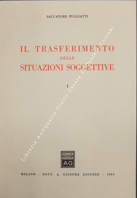 Il trasferimento delle situazioni soggettive.