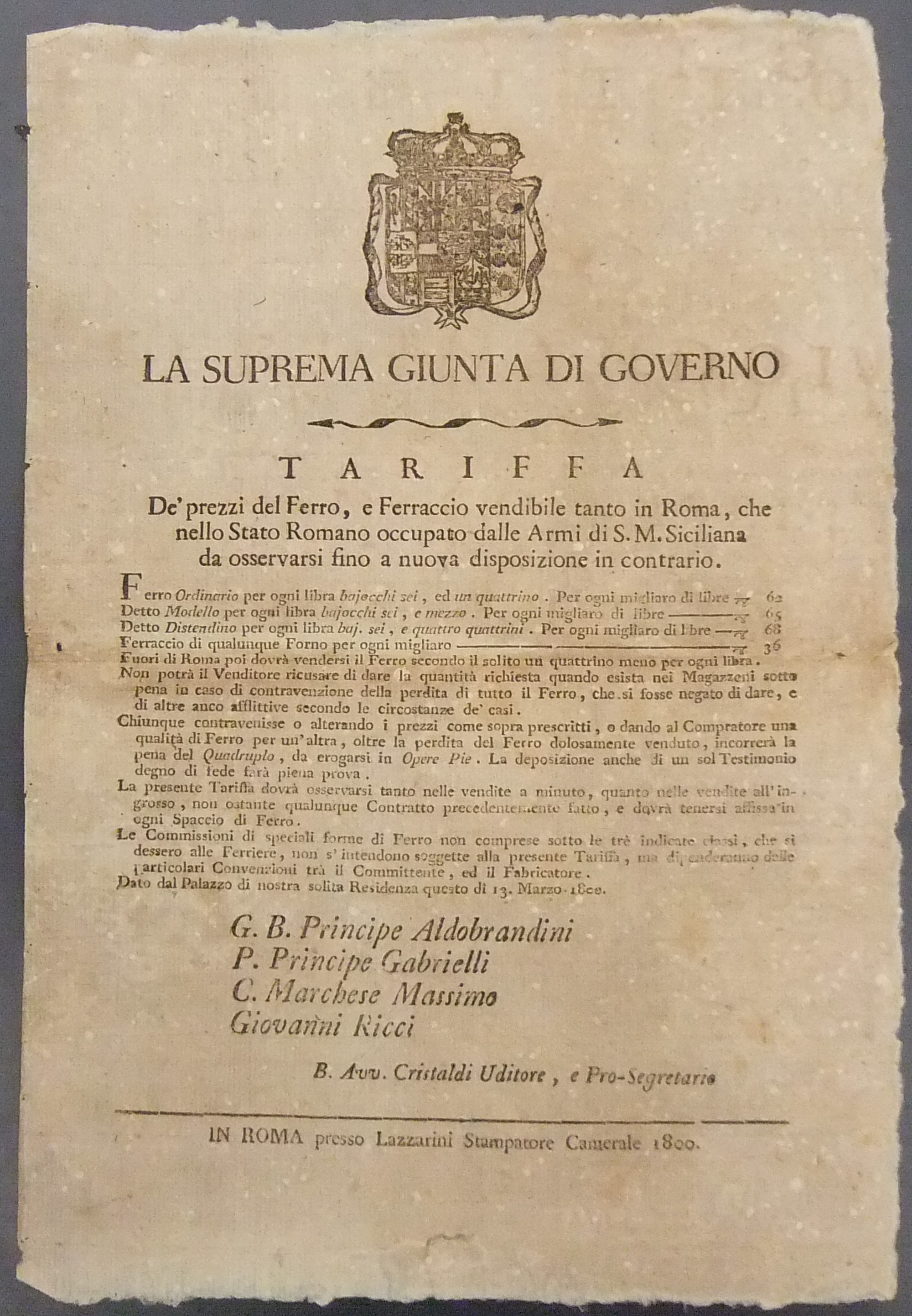 La suprema giunta di governo