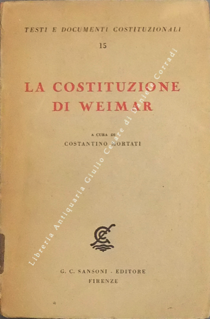 La Costituzione di Weimar