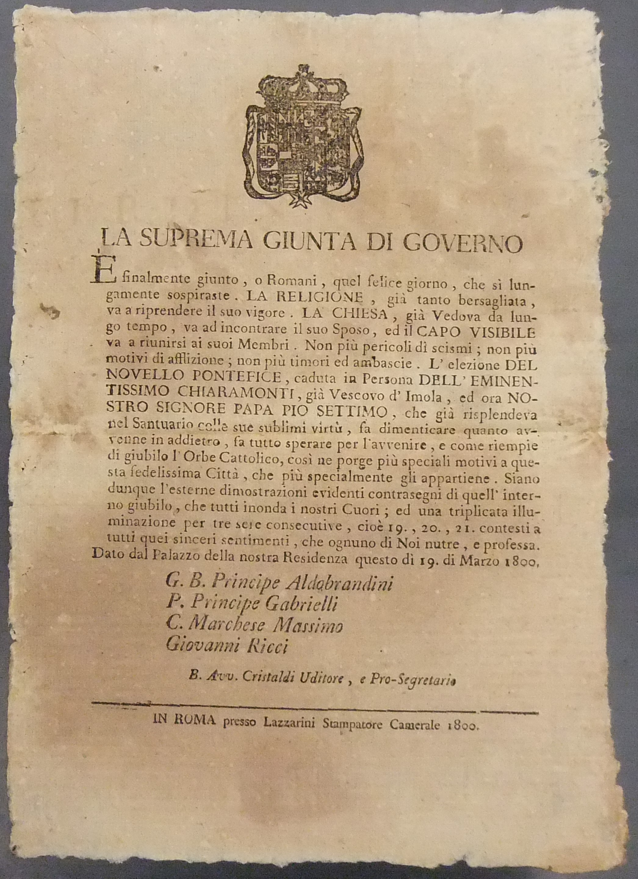 La suprema giunta di governo
