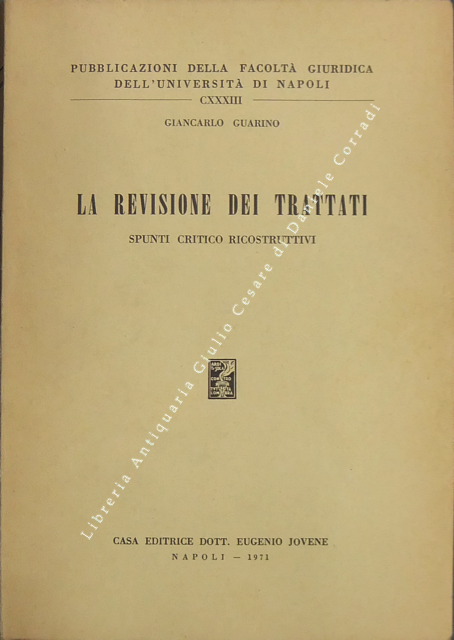 La revisione dei trattati.