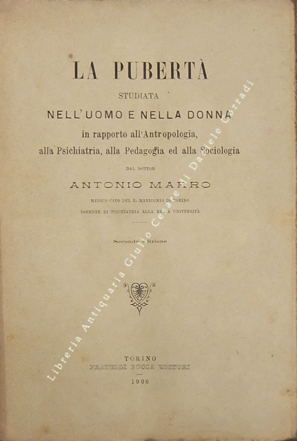 La pubertà studiata nell'uomo e nella donna
