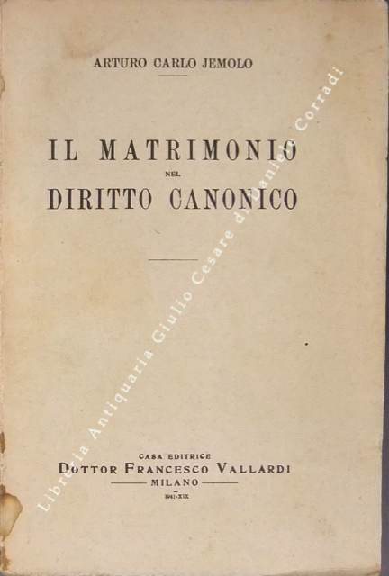 Il matrimonio nel diritto canonico