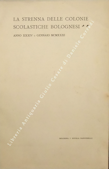 La strenna delle colonie scolastiche bolognesi