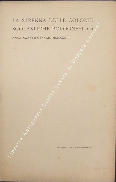 La strenna delle colonie scolastiche bolognesi