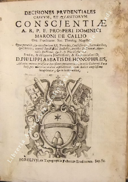 Decisiones prudentiales casuum, et quaesitorum conscjentiae 