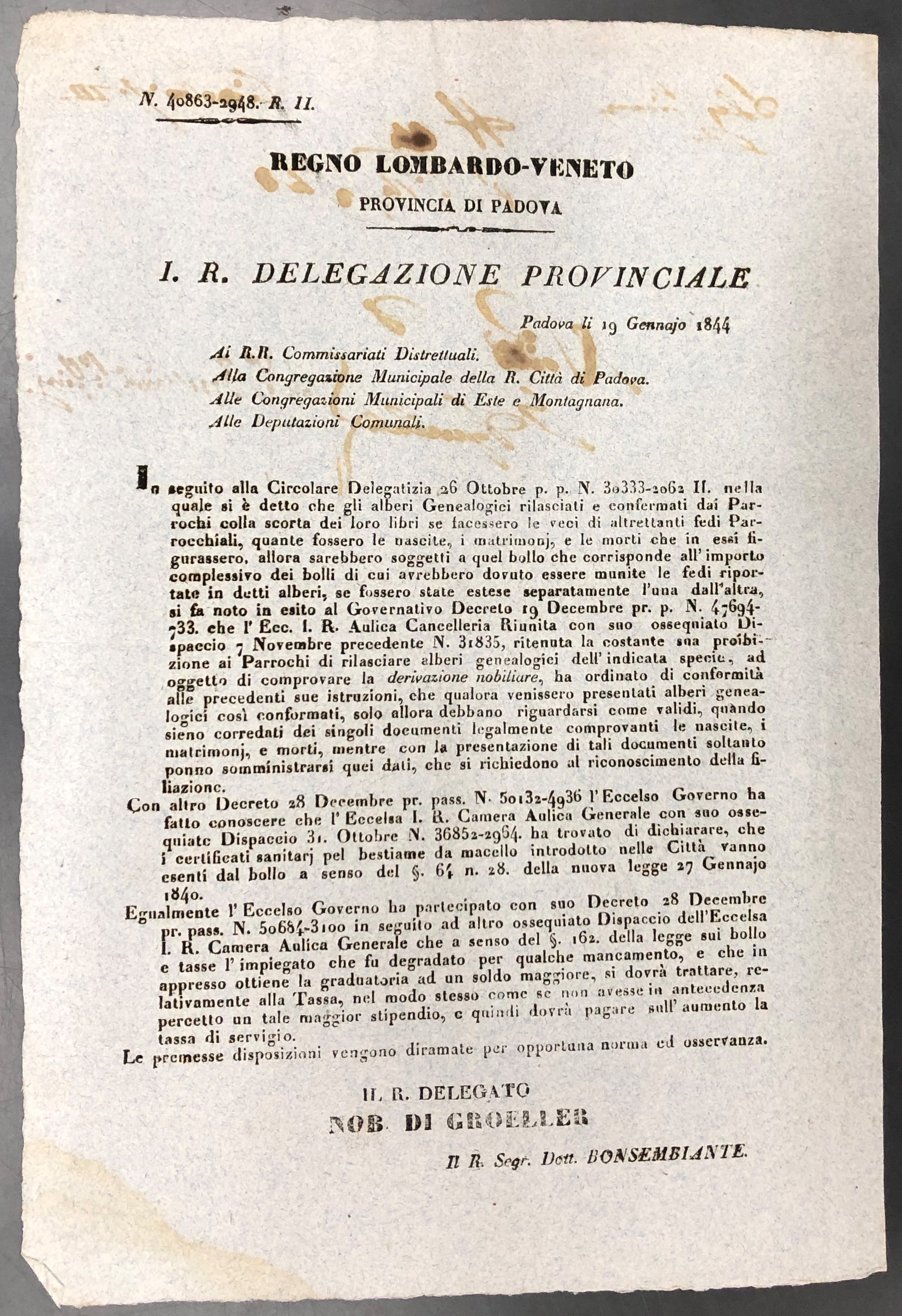 I. R. Delegazione Provinciale