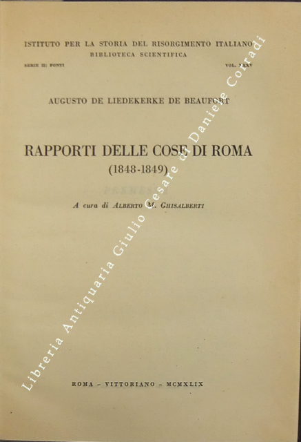 Rapporti delle cose di Roma
