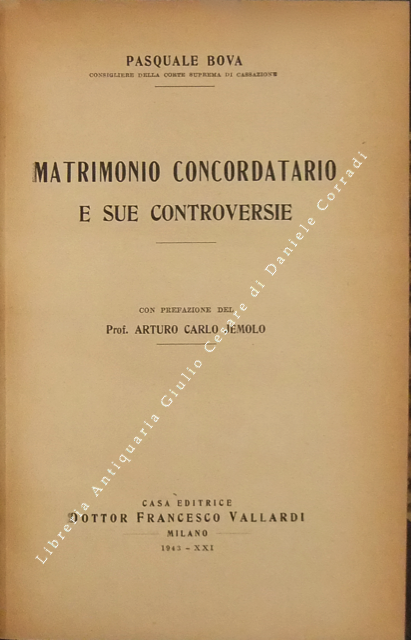 Matrimonio concordatario e sue controversie