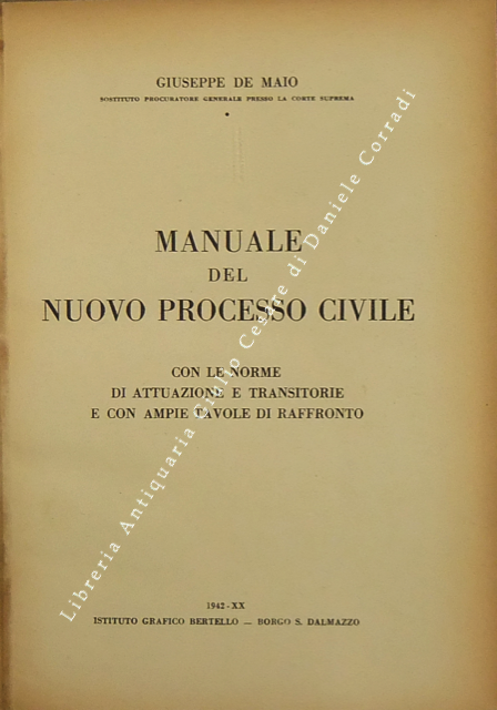 Manuale del nuovo processo civile