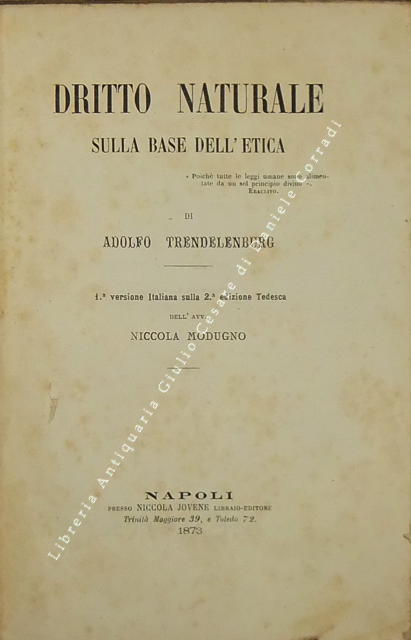 Dritto naturale sulla base dell'etica