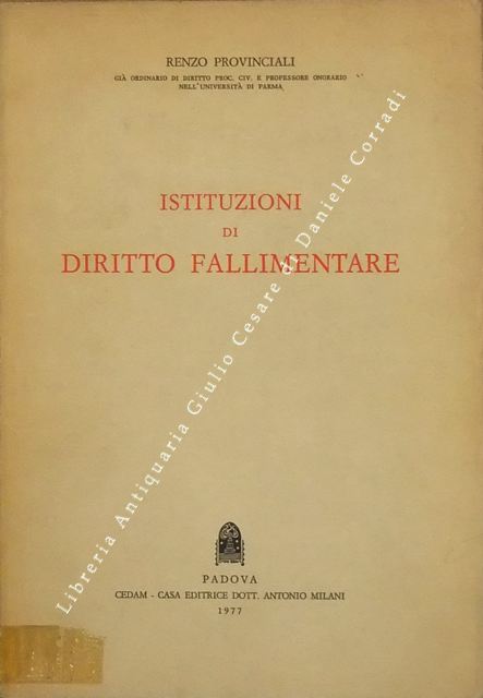 Istituzioni di diritto fallimentare