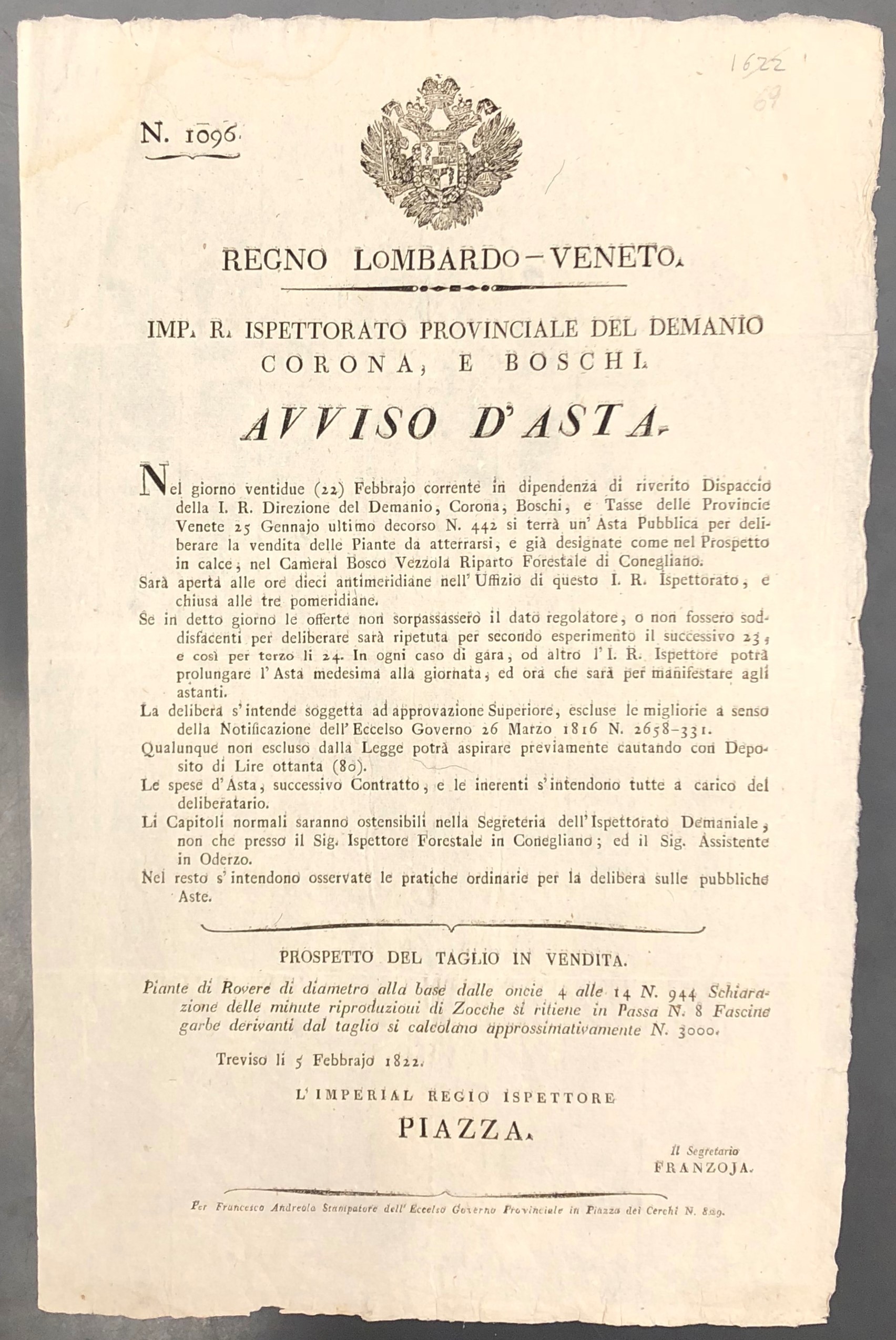 Avviso d'asta
