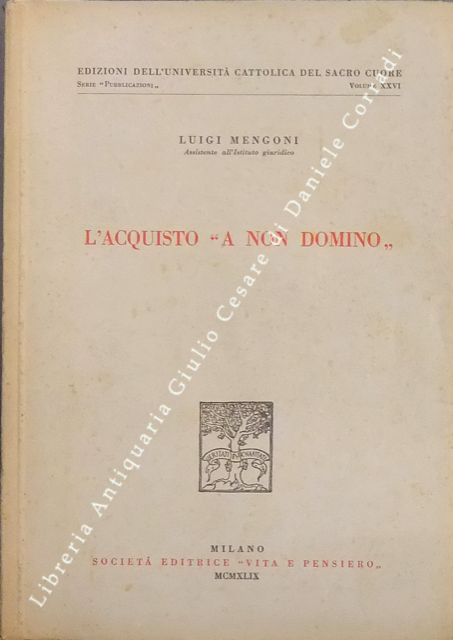 L'acquisto a non domino