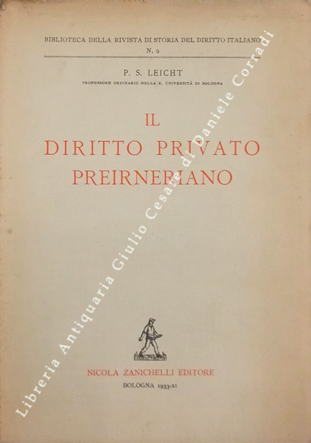 Il diritto privato preirneriano