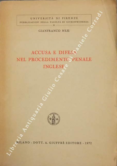 Accusa e difesa nel procedimento penale inglese