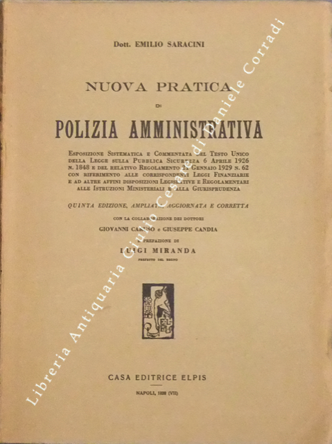 Nuova pratica di polizia amministrativa. 