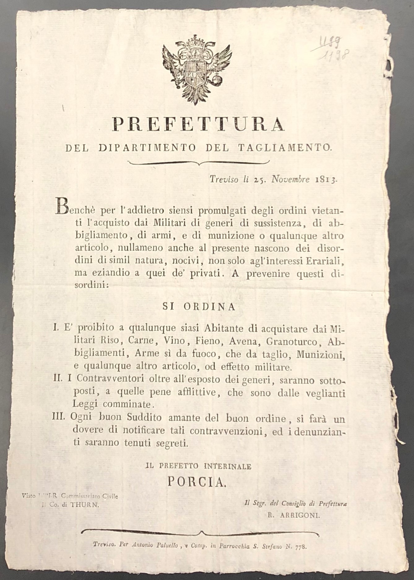 Prefettura del dipartimento del Tagliamento