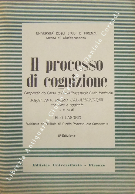 Il processo di cognizione.