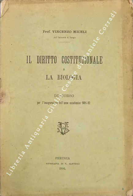 Il diritto costituzionale e la biologia