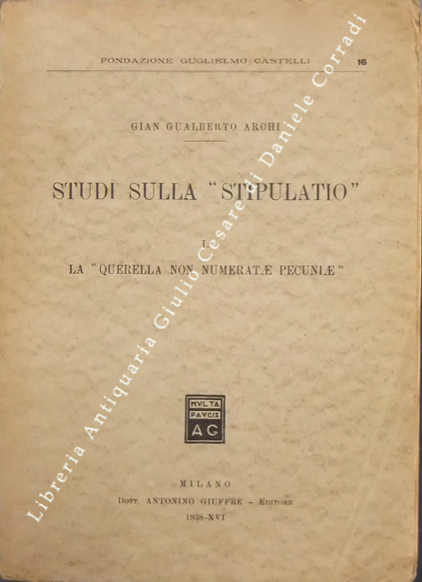Studi sulla Stipulatio