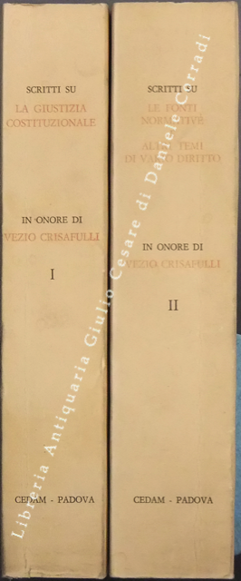 Scritti in onore di Vezio Crisafulli