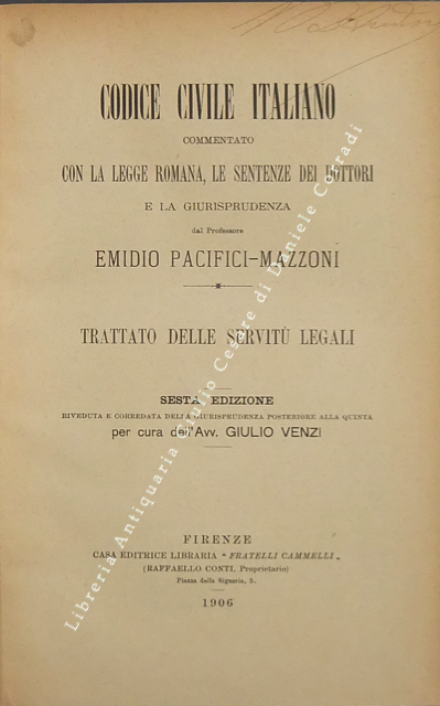 Trattato delle servitù legali