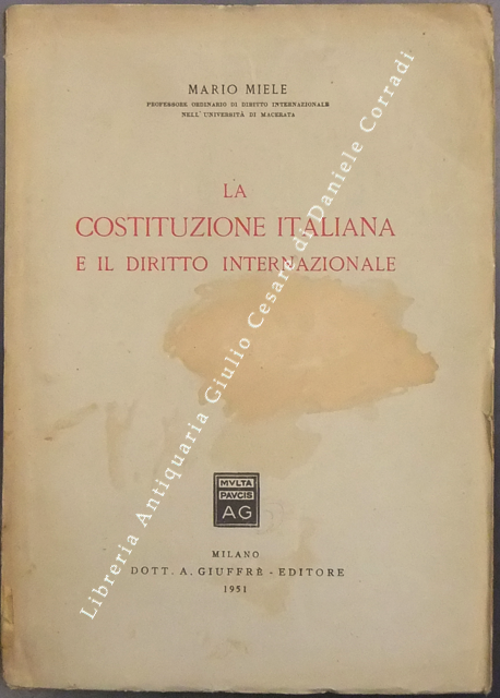 La Costituzione italiana e il diritto internazionale