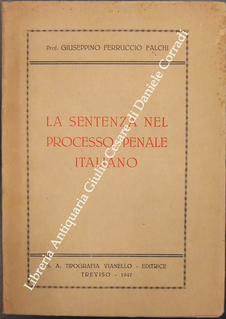 La sentenza nel processo penale italiano