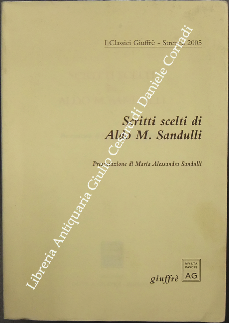 Scritti scelti di Aldo M. Sandulli