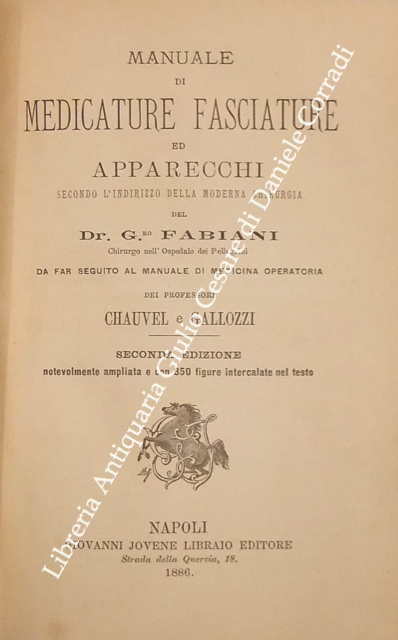 Manuale di medicature fasciature