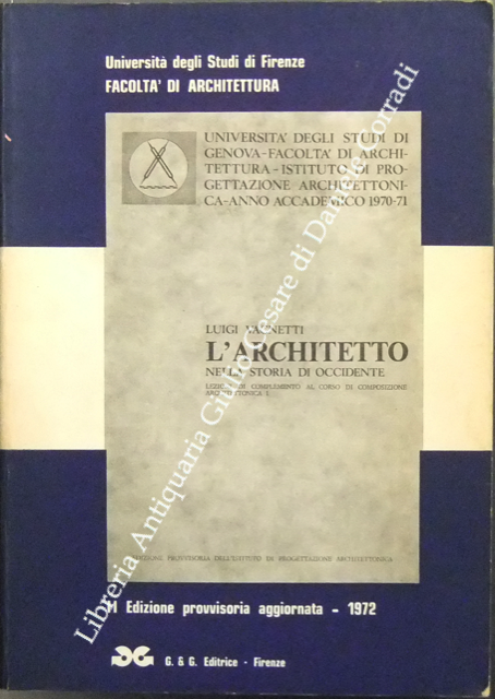 L' architetto nella storia di occidente  