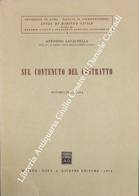 Sul contenuto del contratto