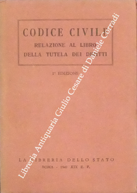 Codice Civile. Relazione al libro della tutela dei diritti