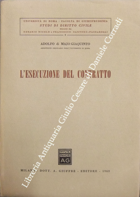 L'esecuzione del contratto