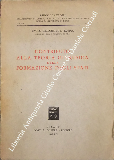 Contributo alla teoria giuridica della formazione