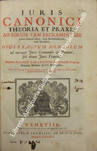 Juris Canonici theoria et praxis ad forum