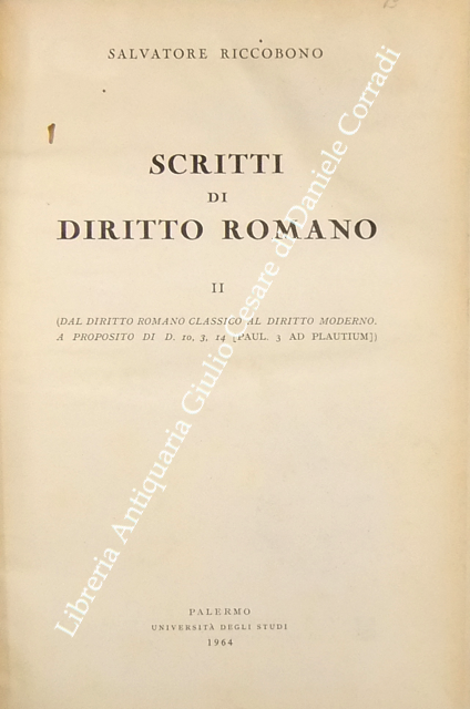Scritti di diritto romano