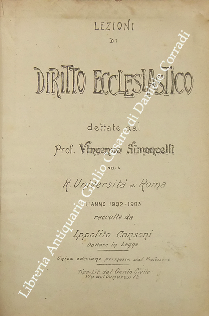 Lezioni di diritto ecclesiastico
