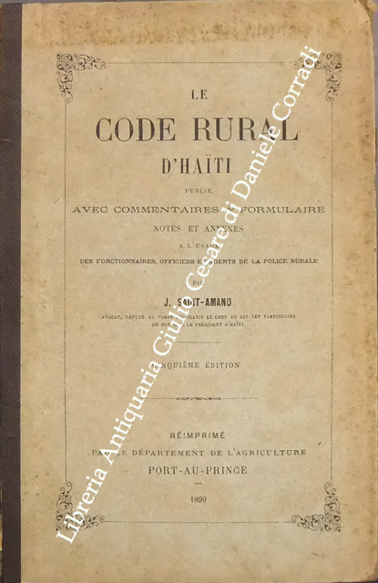Le code rural d'Haiti