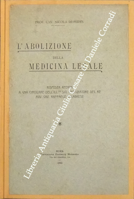 L'abolizione della medicina legale
