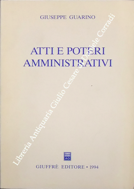 Atti e poteri amministrativi