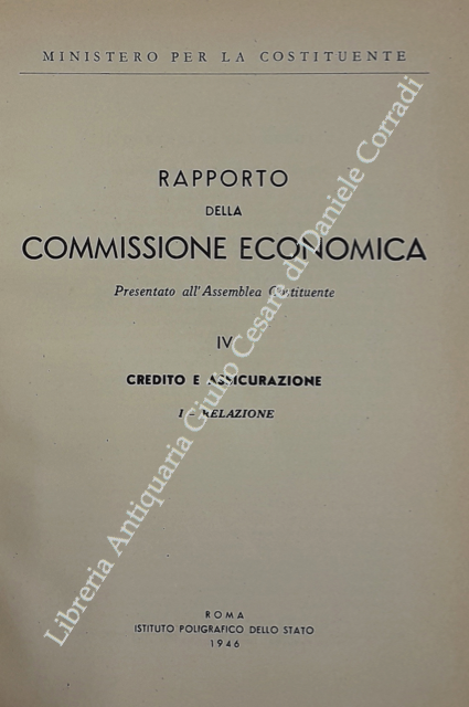 Rapporto della Commissione economica.