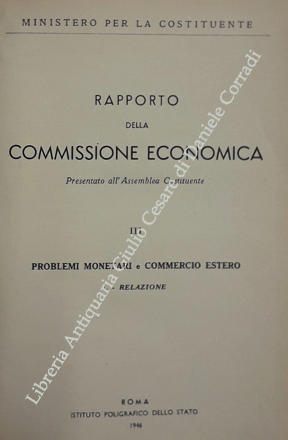 Rapporto della Commissione economica.