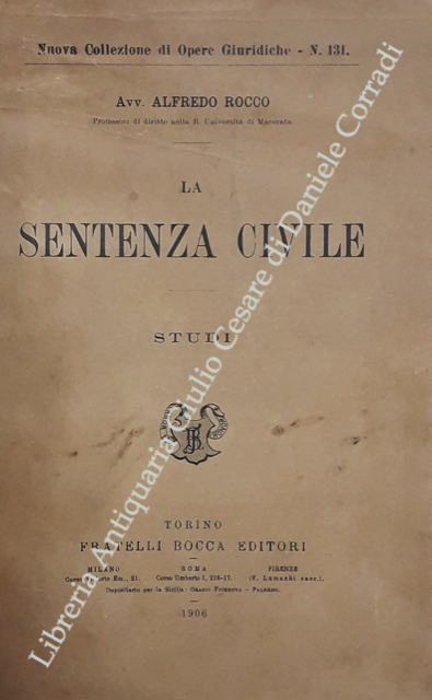 La sentenza civile. Studi