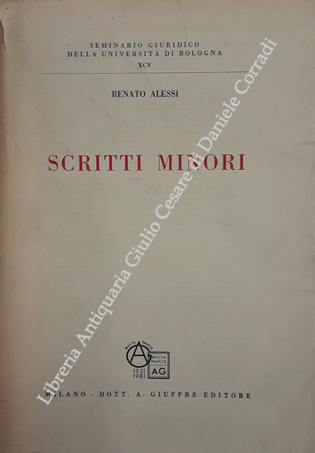 Scritti minori