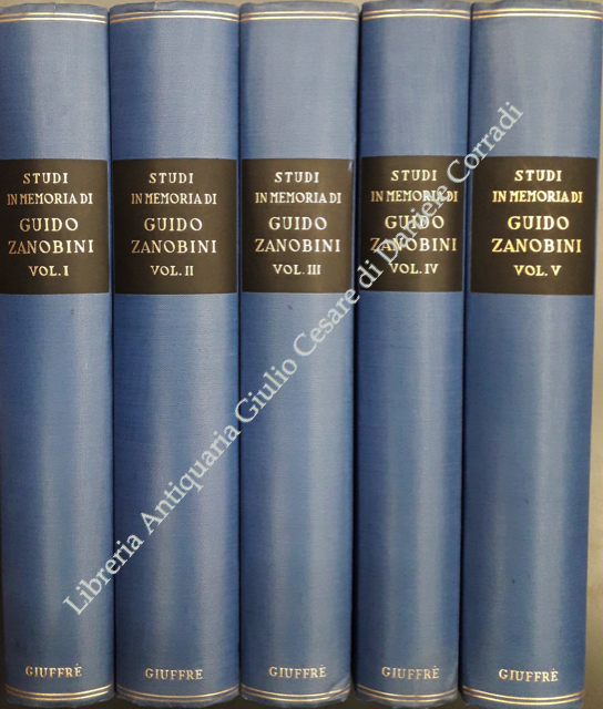 Studi in memoria di Guido Zanobini. 