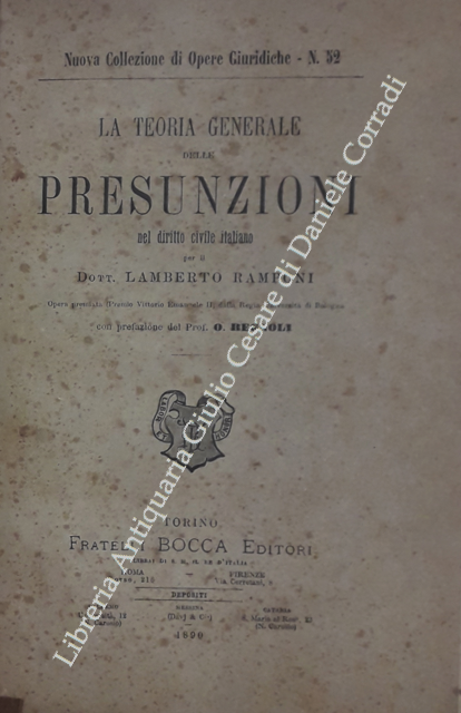 La teoria generale delle presunzioni nel diritto civile italiano
