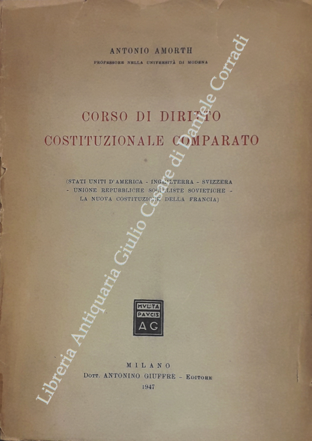 Corso di diritto costituzionale comparato